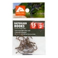 Ozark Trail Bronze Baitholder Light Wire Fishing Hooks Size 2 15 Pack