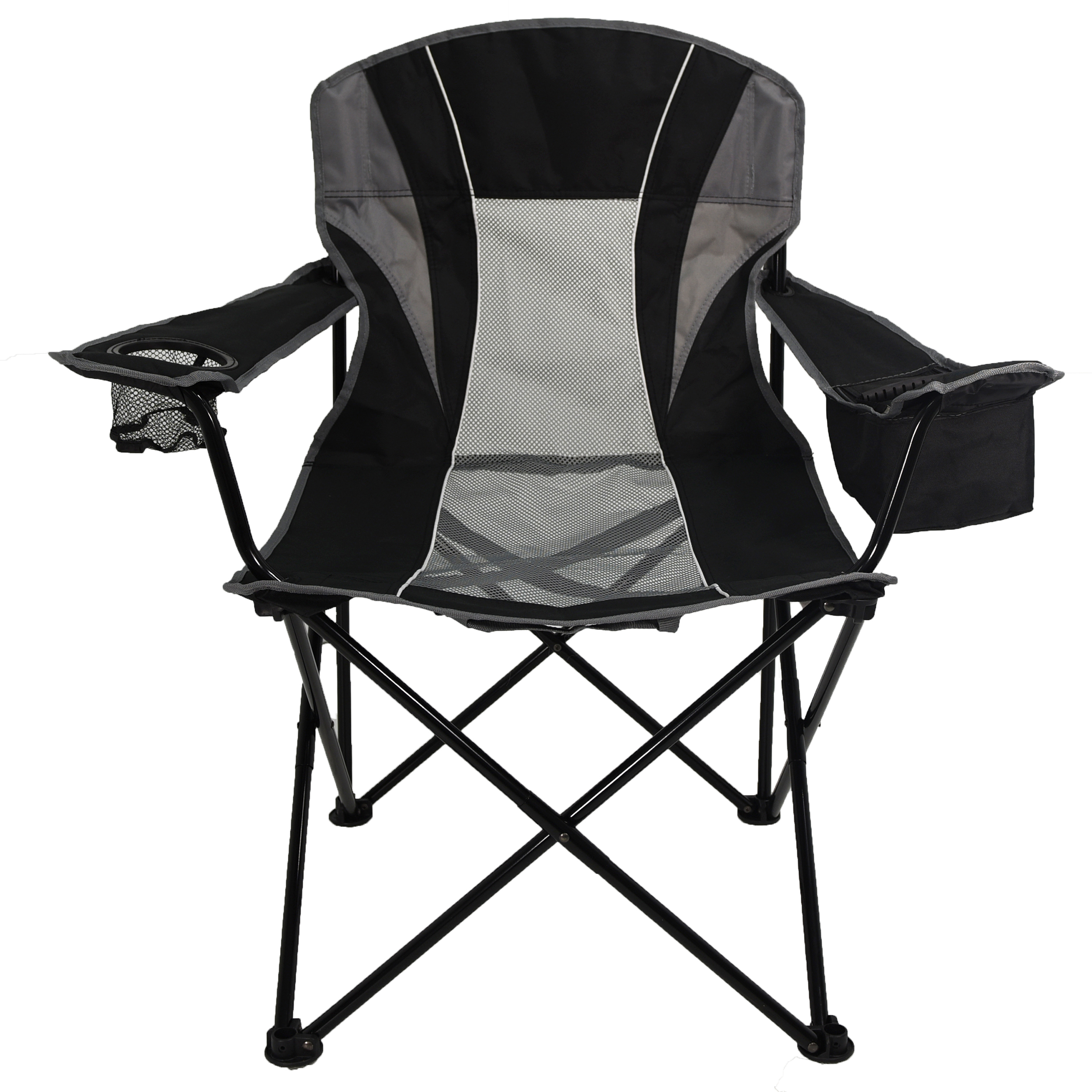 Ozark Trail Camping Chair, Black and Gray - image 1 of 9