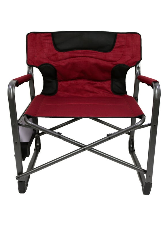 Ozark Trail Camping Director Chair XXL, Red, Adult, 10lbs