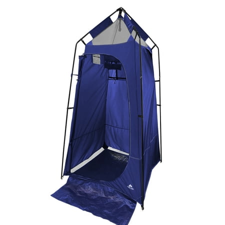 Ozark Trail Camping Shower and Utility Tent, 1-Person Capacity, 1-Room, Blue