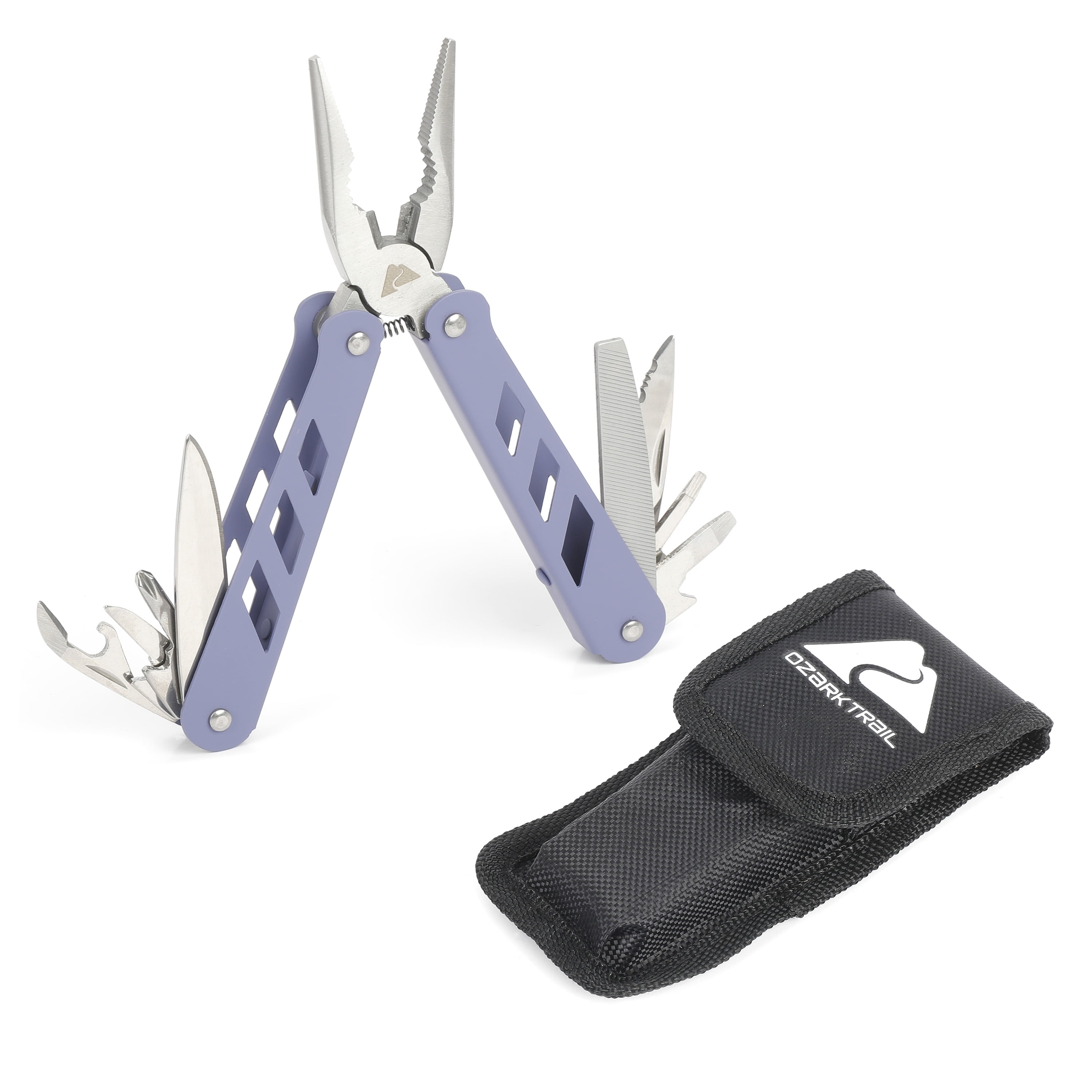 Ozark Trail Camping Stainless Steel 12 In 1 Multi Tool with Sheath