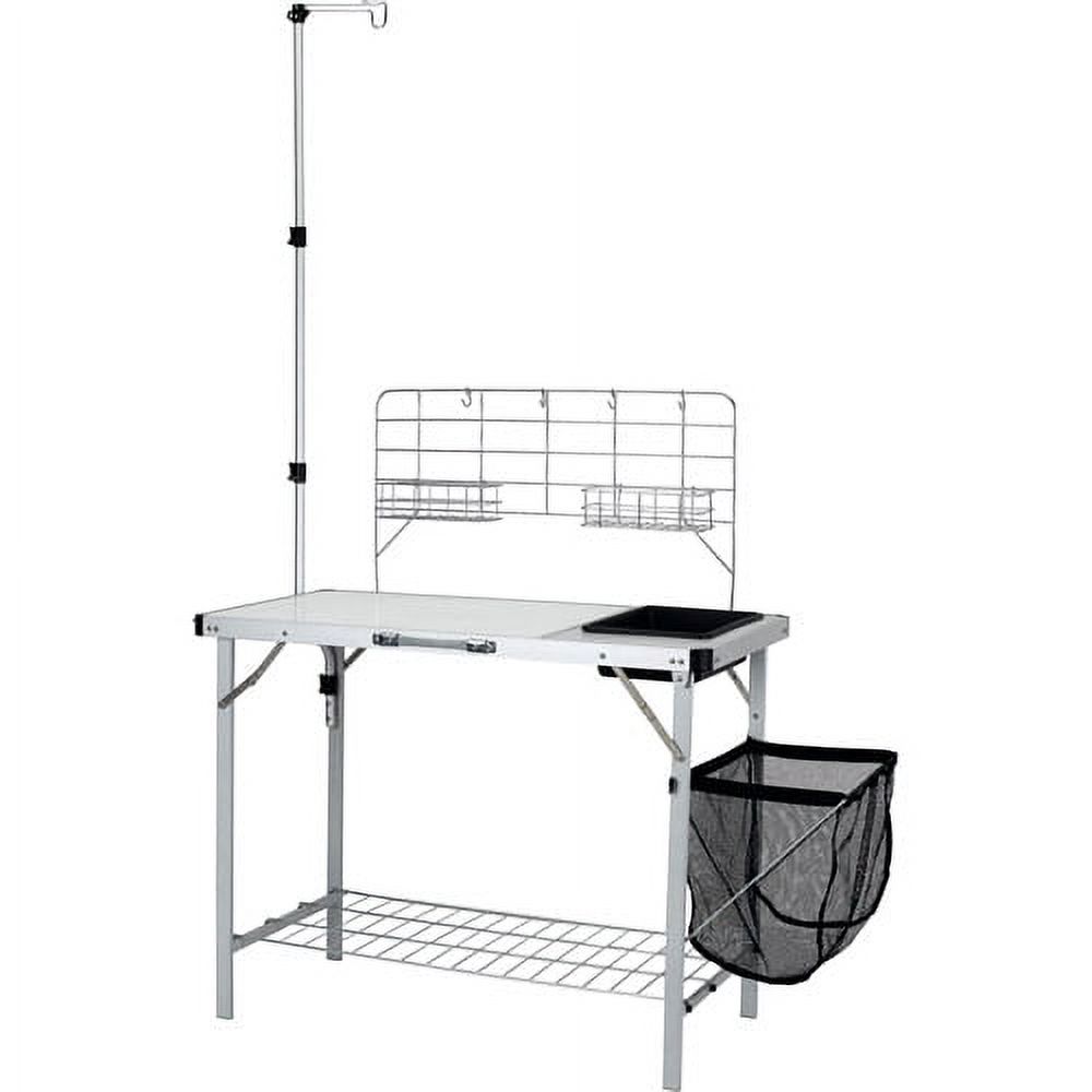 Ozark Trail Camping Table, Silver, 39 L in x 19.7 W in x 76 H in, Steel - image 1 of 7