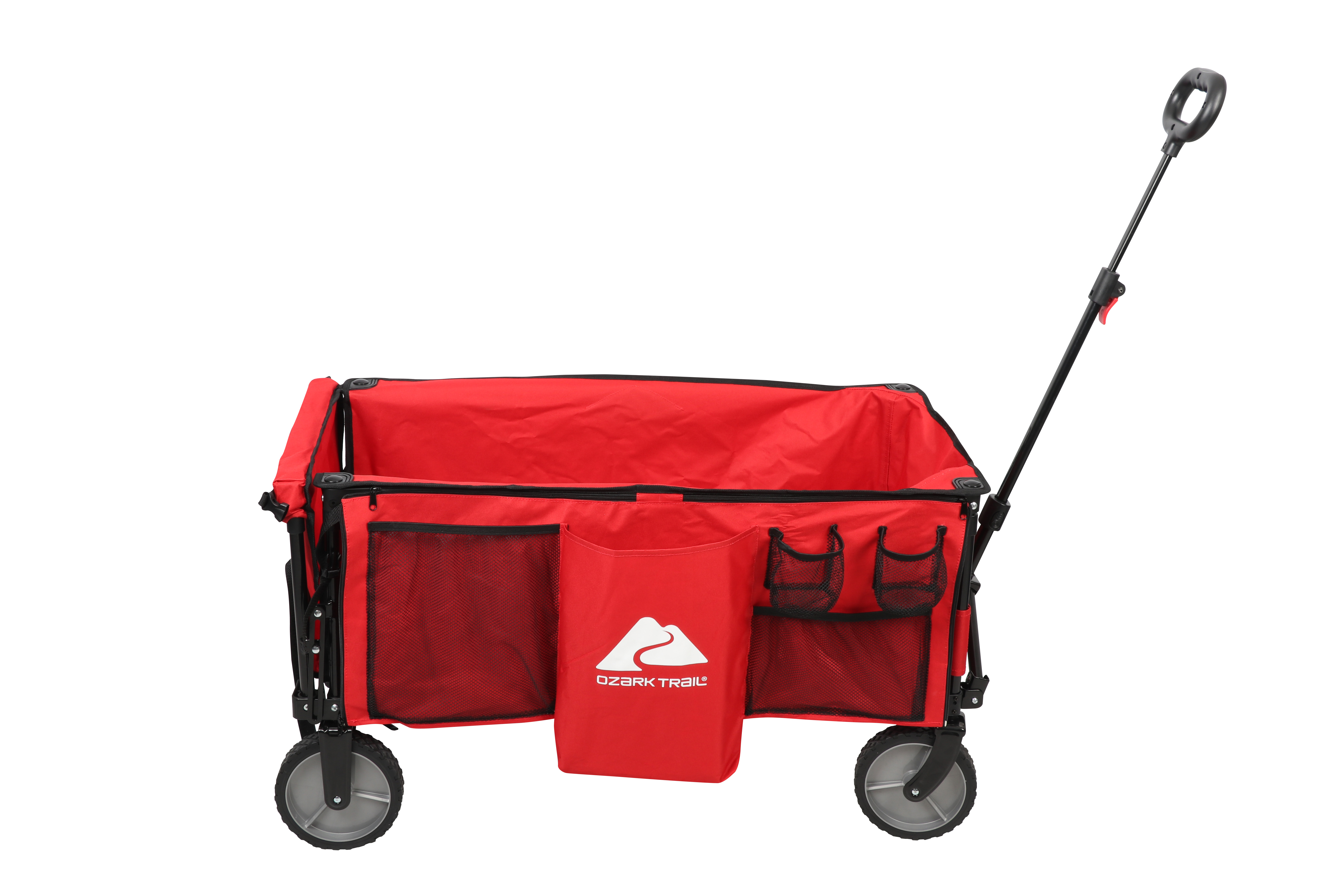 Ozark Trail Camping Utility Wagon with Tailgate & Extension Handle, Red, Polyester - image 1 of 8