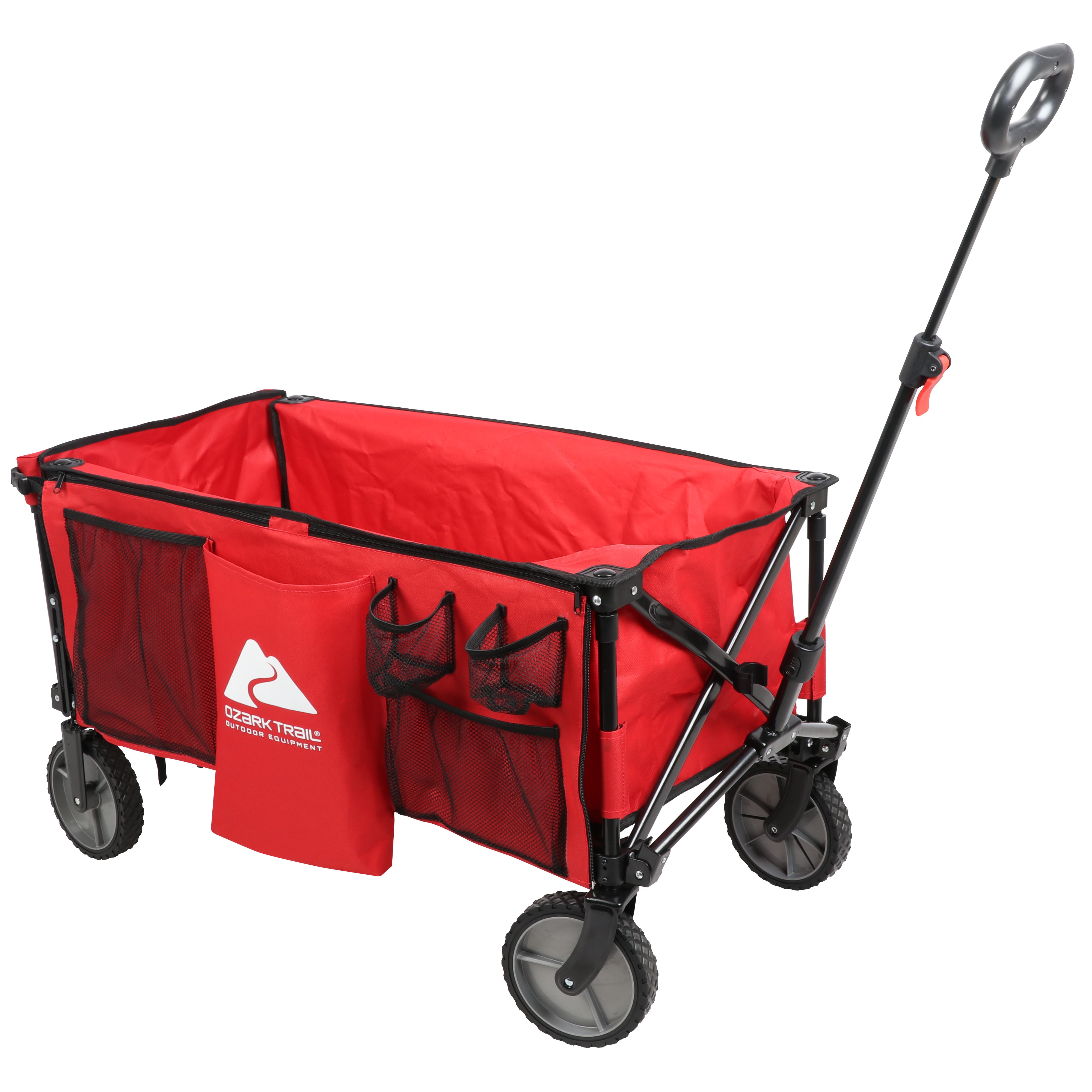 Ozark Trail Camping Utility Wagon with Tailgate & Extension Handle, Red - image 1 of 10