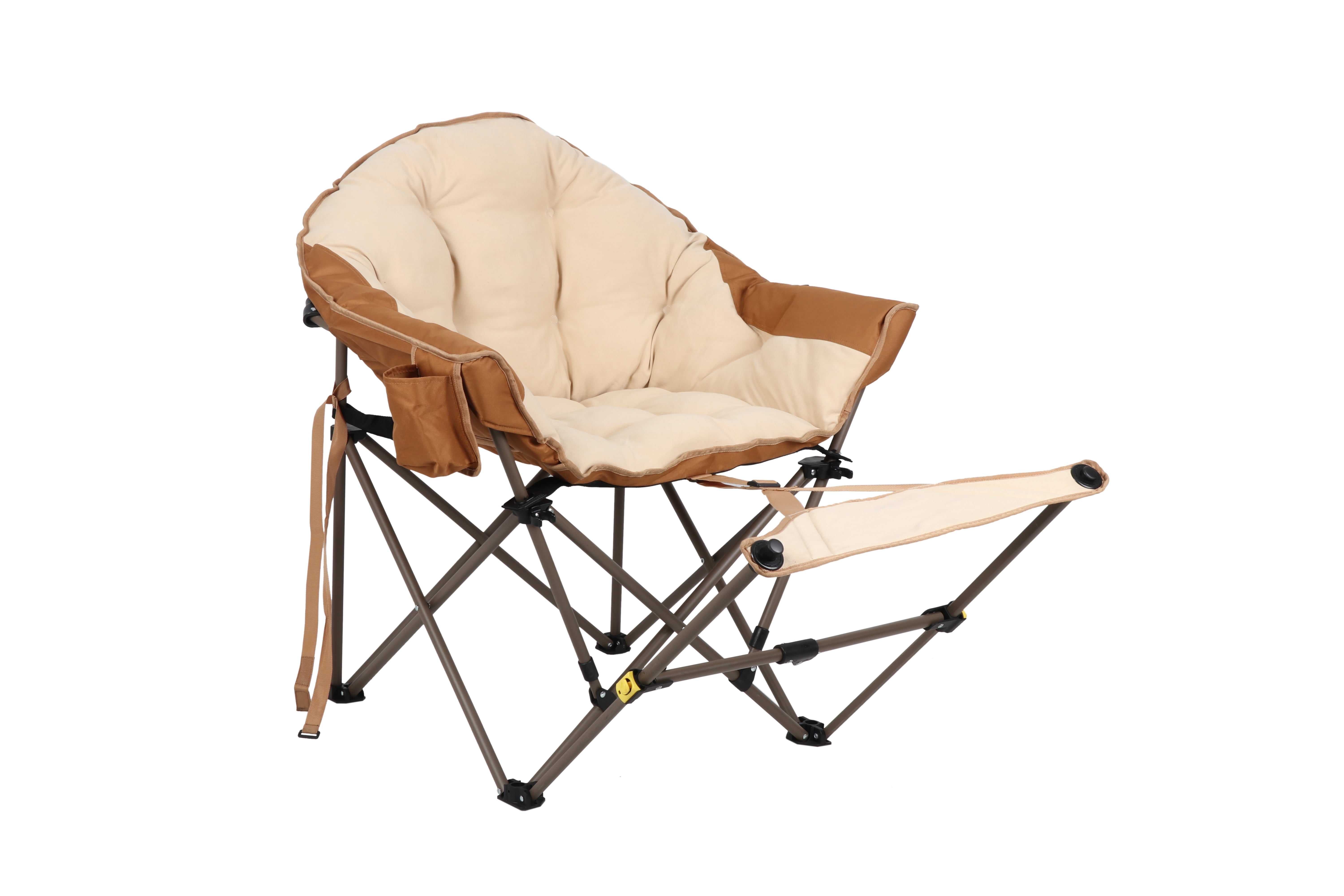 Ozark Trail Club Chair with Footrest, Beige, Adult - Walmart.com