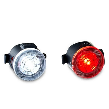 Kit éclairage Vélo Ozark Trail LED 200 Lumens - Noir Et Rouge - Neuf