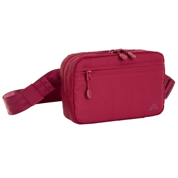 Ozark Trail Denver Waistpack, Orchid Plum Fanny pack, Polyester, Zipper, on Waist, Adult