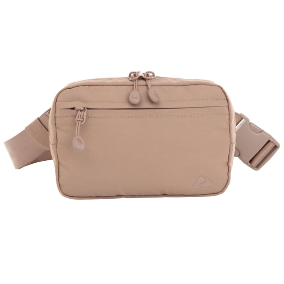 Ozark Trail Unisex Polyester Denver Fanny Pack, Taupe