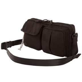Ozark Trail Unisex Double Pocket Polyester Fanny Pack, Black