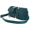 thumbnail image 1 of Ozark Trail Unisex Double Pocket Polyester Fanny Pack Cross Body, Teal, 1 of 15