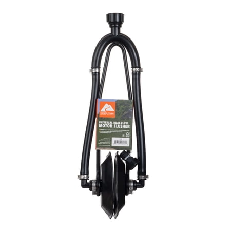 Ozark Trail Dual Flow Motor Flusher for Outboard Boat Engines, Dual Water Feed Engine Flush Tool with Hose Connection