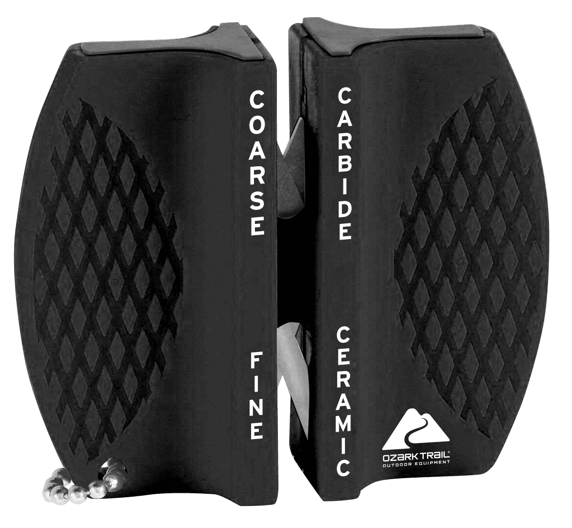 Ozark Trail Dual Handle Knife Sharpener, Black