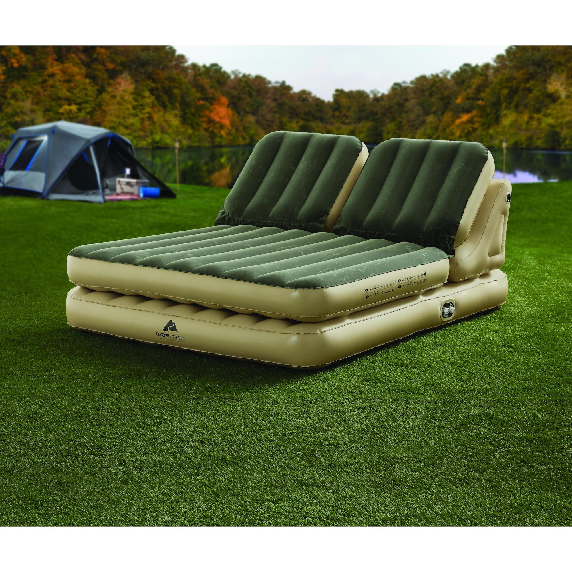 Dual Headrest Ozark Trail Twin Air Mattress With Pillow Pump Ozark