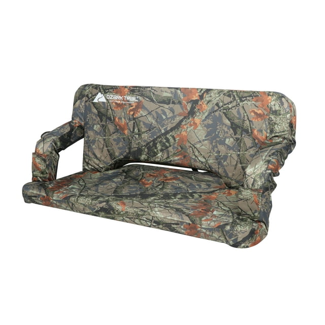 Ozark Trail Easy-Folding Padded Outdoor Tailgating Couch, Camo Green