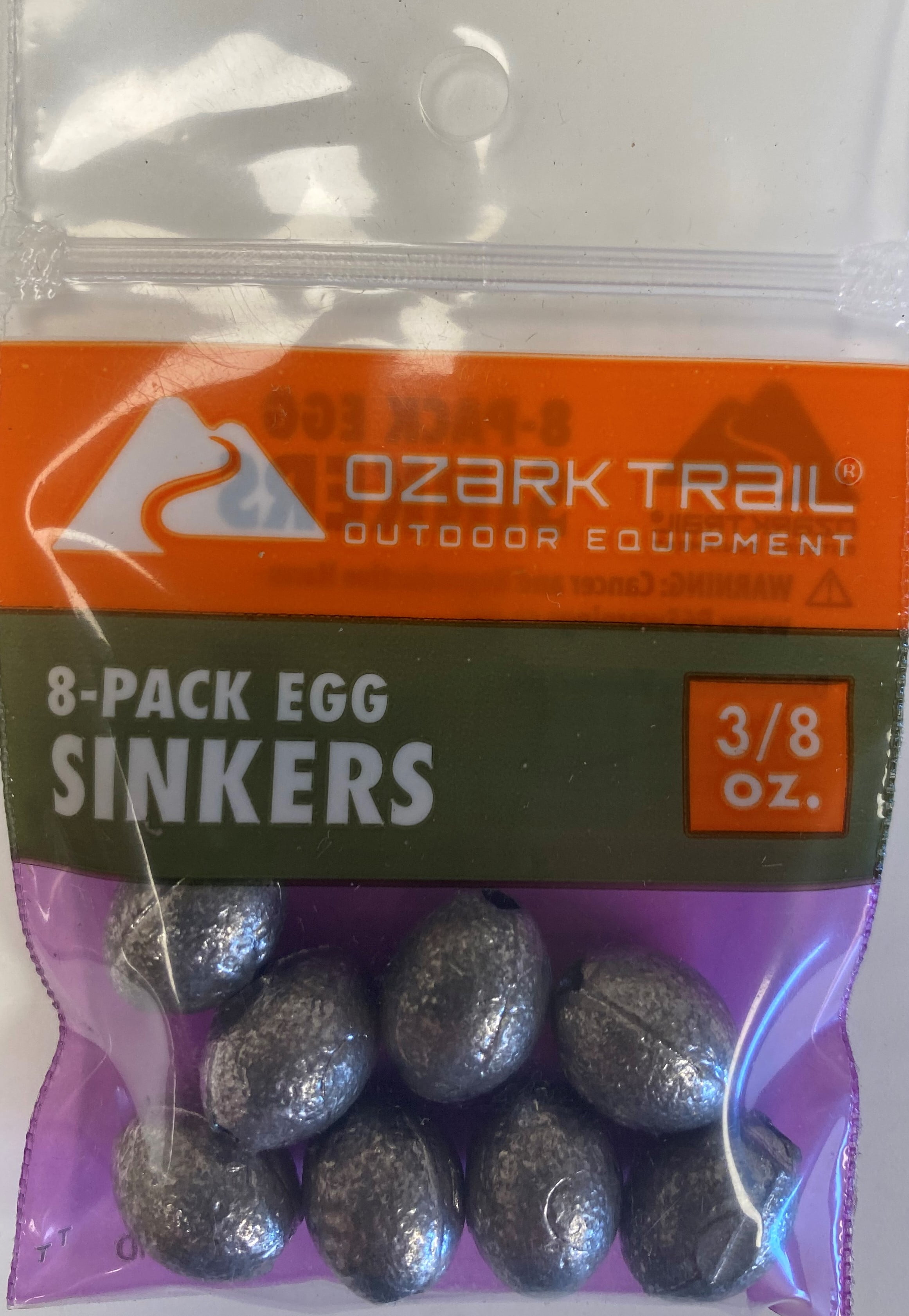 Ozark Trail Egg Sinker 3/8 Oz., Fishing Weight