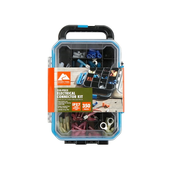 Ozark Trail 350-Piece Electrical Connector Kit, Heat Shrink Tubing Assortment, Multicolor