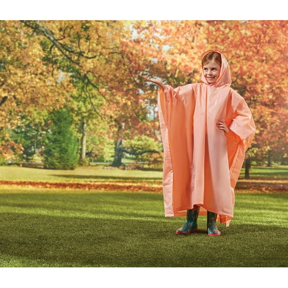 Ozark Trail Eva Rainwear Poncho Youth, Pink, One Size Fits Most, S,m,L Size