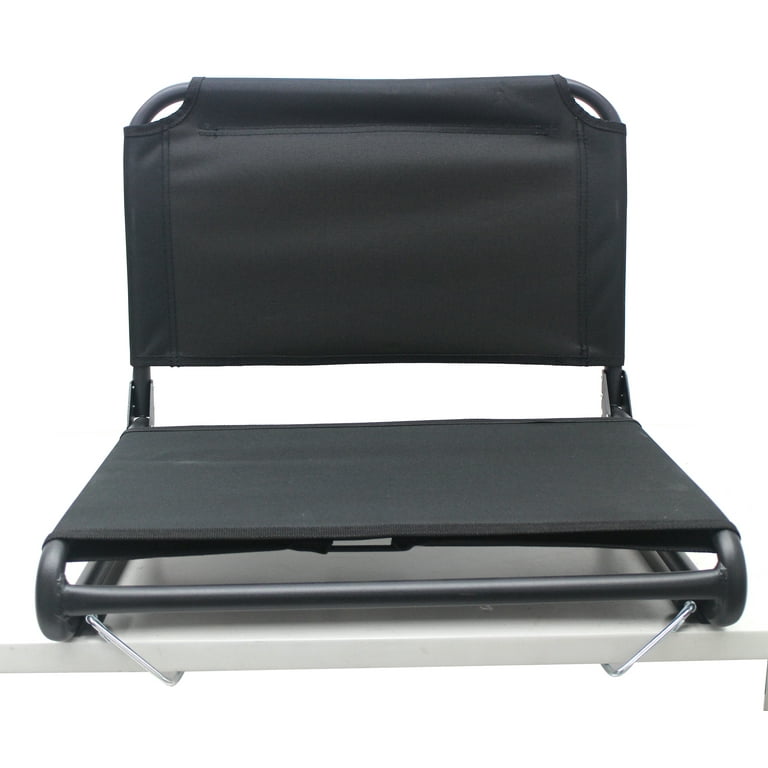 Ozark Trail Extra Wide Stadium Seat with Hooks Black Walmart