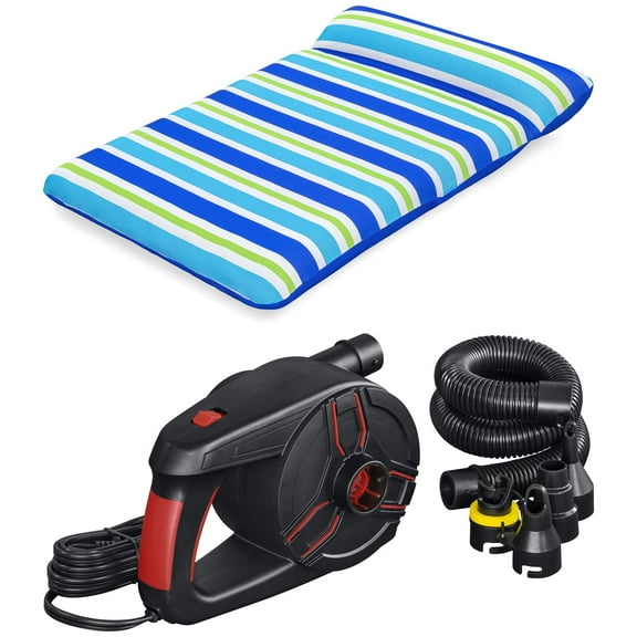 Ozark Trail Extrava Fabric Float 6'7" x 51" and Ozark Trail PowerGrip Pro AC Electric Air Pump