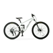 Ozark Trail 29 FS.2 Slalom Full Suspension Mountain Bike, 29 Wheels, Small Frame, Fits Riders 51 - 55, Off-White, Adult, Unisex, Online Only