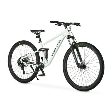 Ozark Trail FS.2 Slalom Full Suspension Mountain Bike, 29" Wheels, Small Frame, Fits Riders 5'1" - 5'5", Off-White, Adult