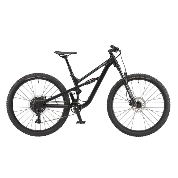 Ozark Trail FS.3 Fastflow Full Suspension Mountain Bike, 29 in Wheels, Small 15 in Frame, Fits Rider 5 ft 0 in - 5 ft 6 in, Black, Adult