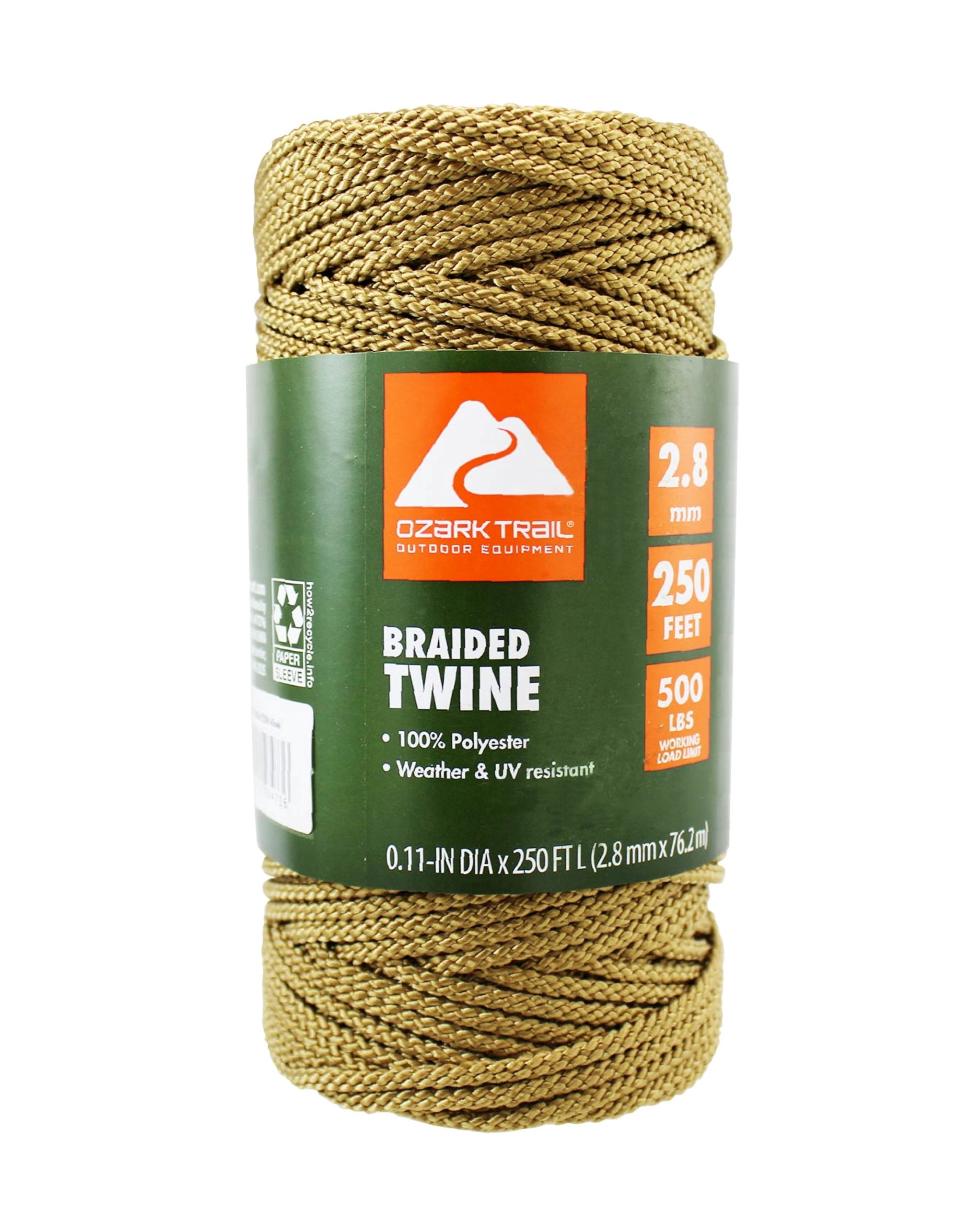 Ozark Trail Fishing Twine 250/500, Khaki - Walmart.com