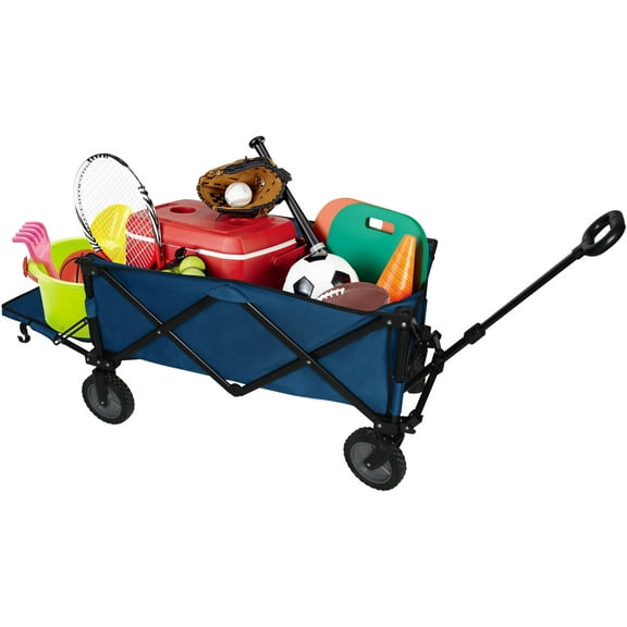Ozark Trail Folding All-Terrain Wagon, Blue, Polyester, 21.6" Height