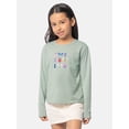 thumbnail image 1 of Ozark Trail Girl's Graphic Long Sleeve Tee, Sizes 4-18 & Plus, 1 of 7