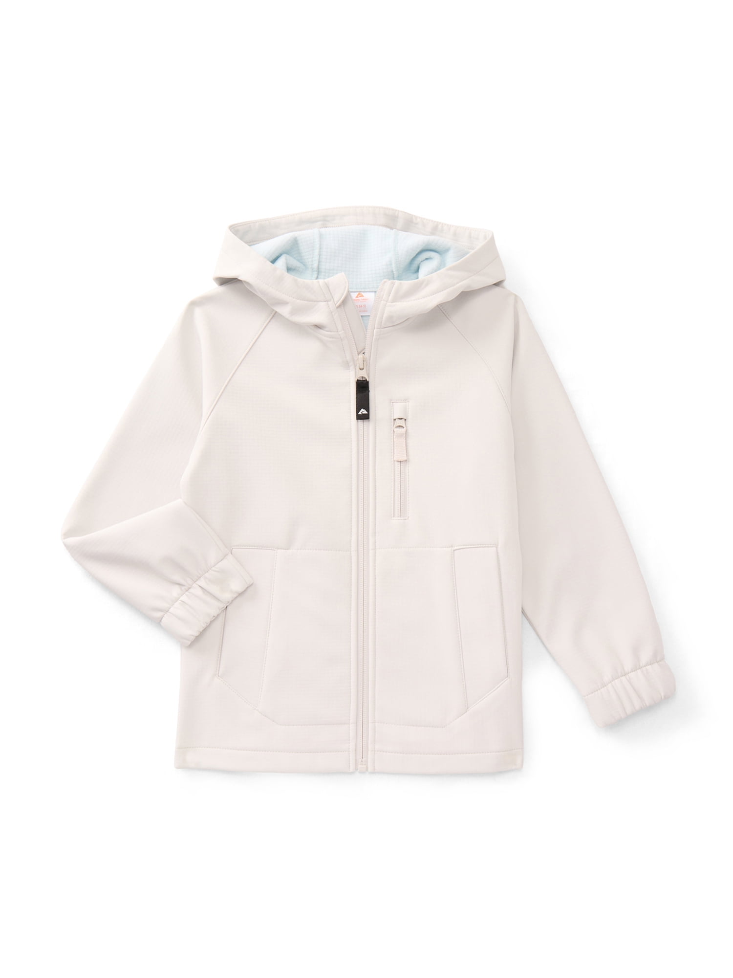 Ozark Trail Girls Zip Up Softshell Jacket with Hood, Sizes 4