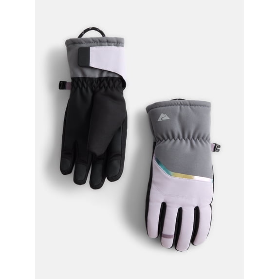 Ozark Trail Girls Hybrid Ski Gloves, Sizes S-XL