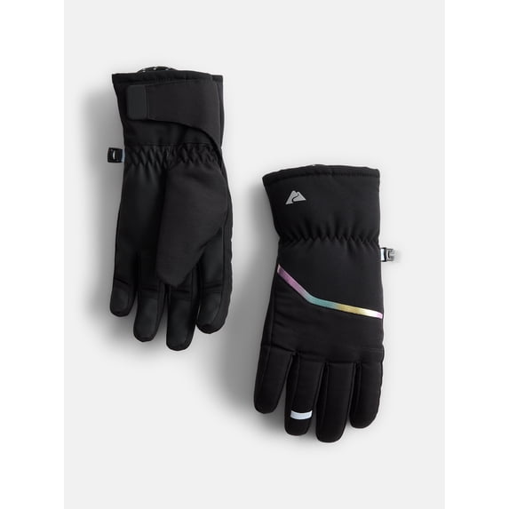 Ozark Trail Girls Hybrid Ski Gloves, Sizes S-XL