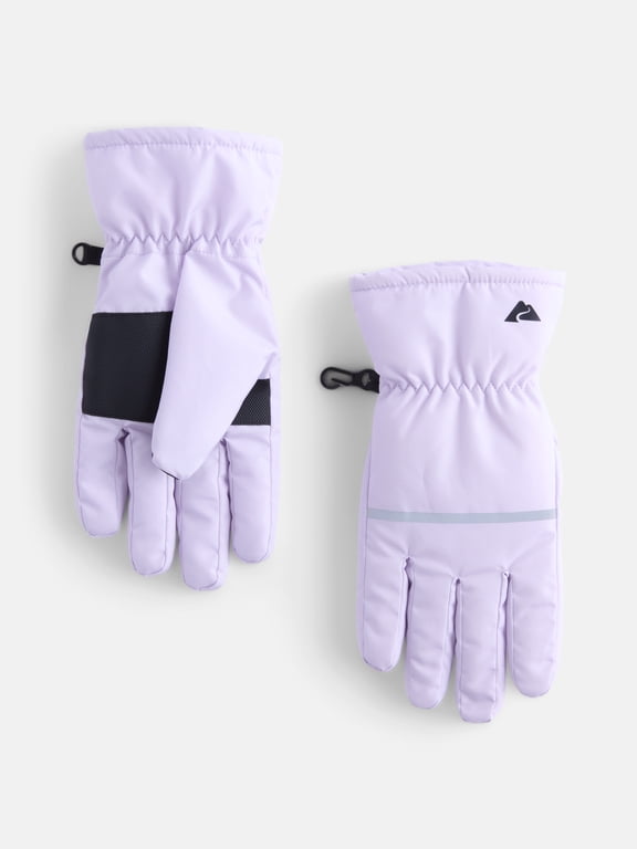 Girls Outdoor Snow Ski Gloves, Sizes S-XL