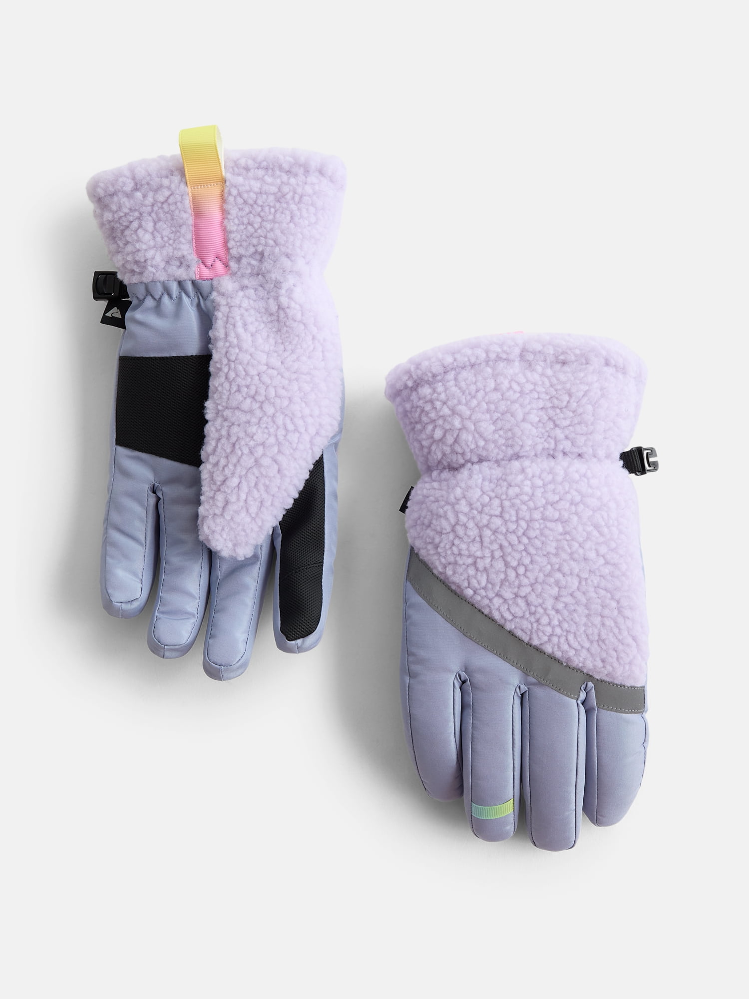 Ozark Trail Girls Plush Ski Gloves, Sizes S-XL