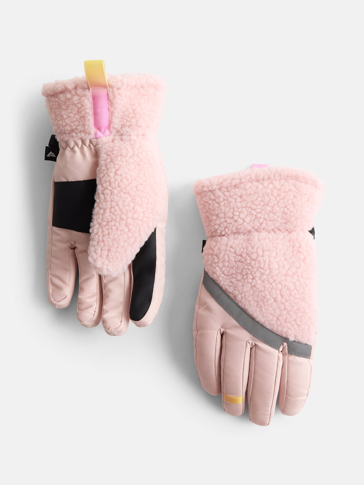 Ozark Trail Girls Plush Ski Gloves, Sizes S-XL