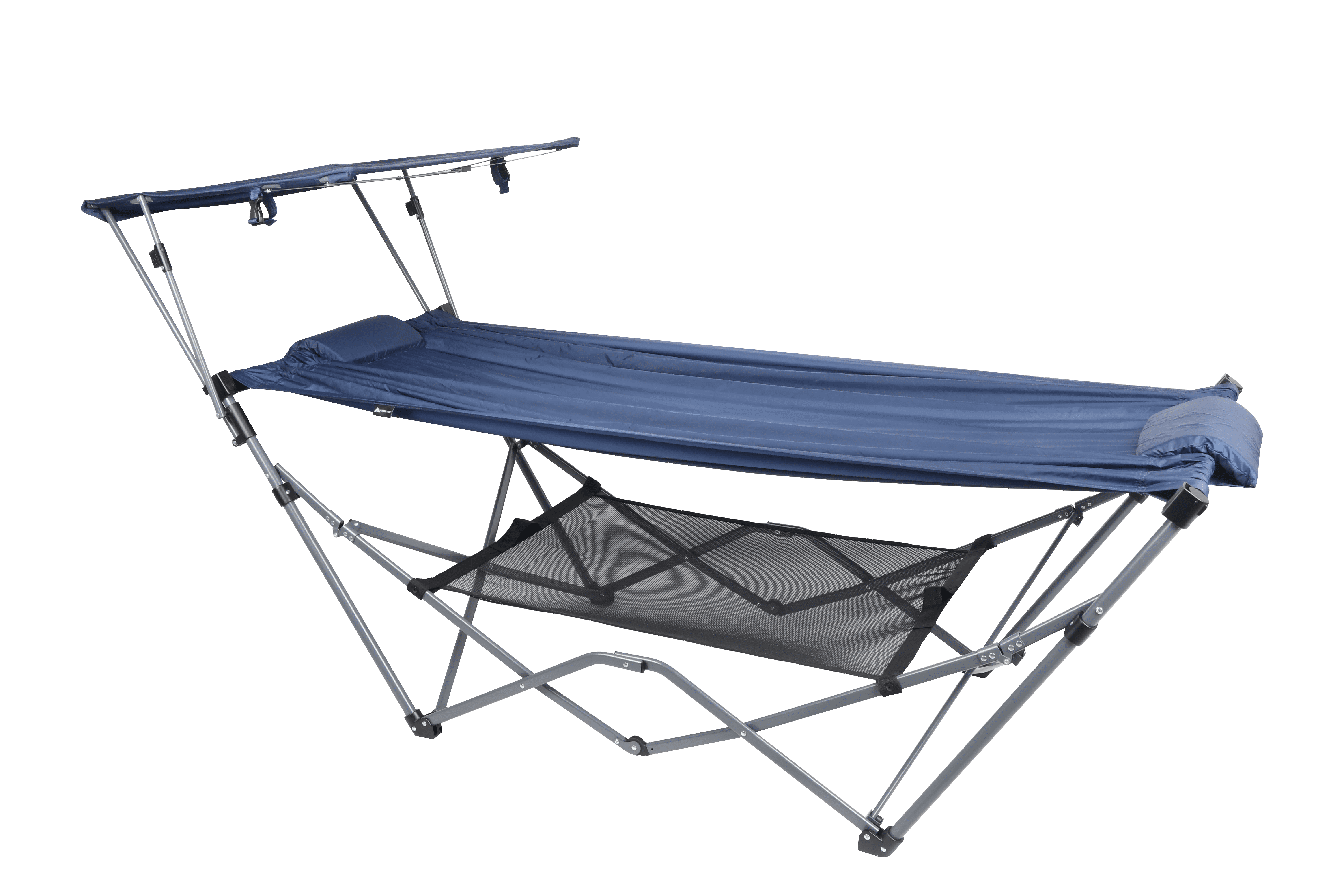 Walmart discounts of Ozark Trail Hammock with Canopy, 32"W x 72" L, Blue, 15lbs