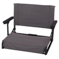 thumbnail interactive-video image 1 of Ozark Trail Hard Arm Stadium Seat, Gray, 1 of 14