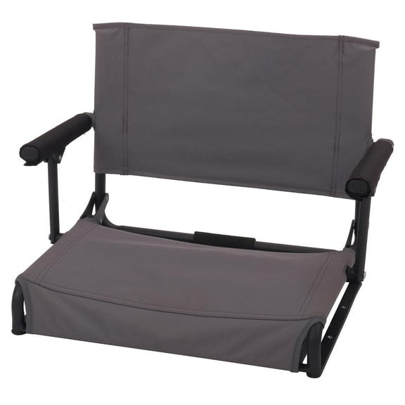 Ozark Trail Hard Arm Stadium Seat, Gray