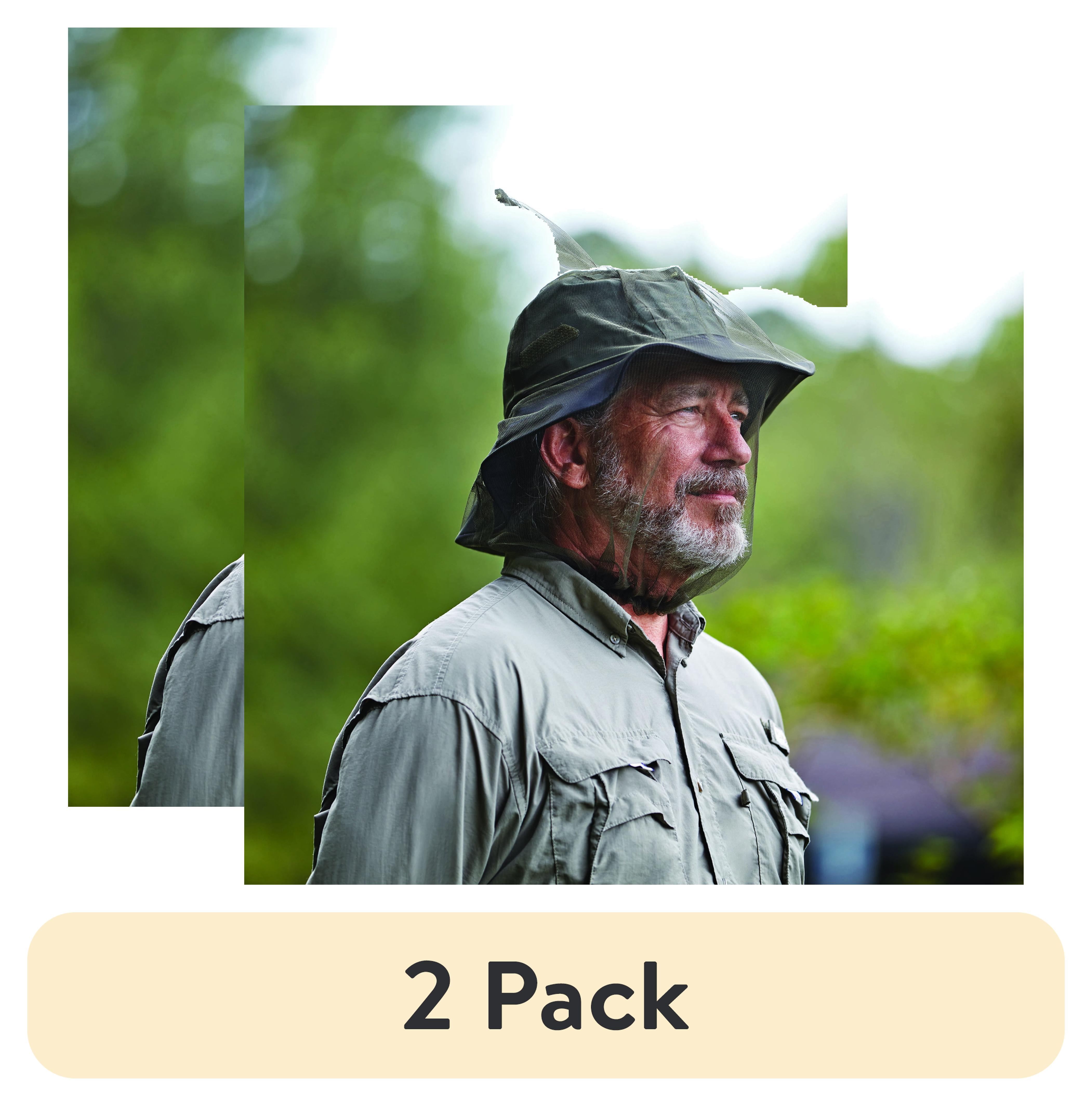 (2 pack) Ozark Trail Head Mosquito Net, Black