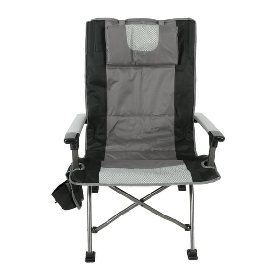 Ozark Trail High Back Camping Chair, Black, Adult