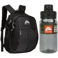 thumbnail interactive-video image 1 of Ozark Trail Hiker Backpack 25 Liter, Black, Polyester, Adult, Teen + Ozark Trail 18 oz Tritan Flip-Top Water Bottle, Gray, 1 of 6
