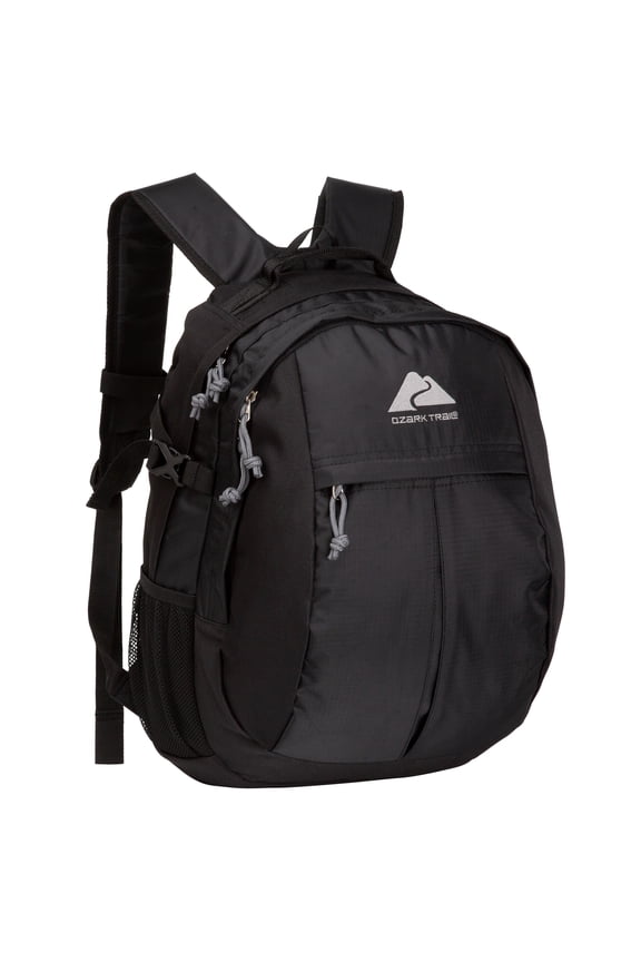 25L Adult/Teen Polyester Hiking Backpack, Black