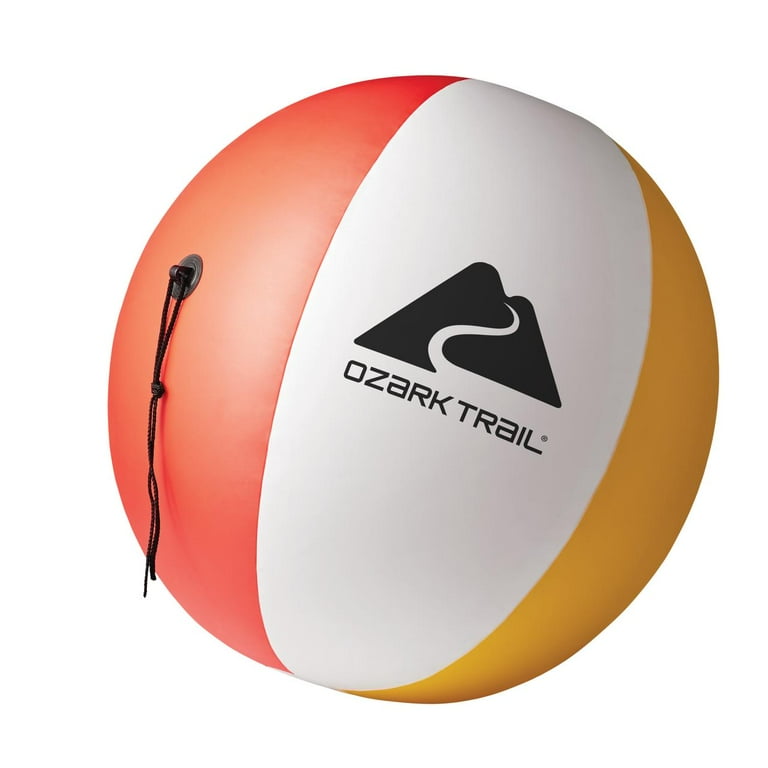 Ozark Trail Inflatable Multi-Color 24.4-inch Beach Ball with Rope