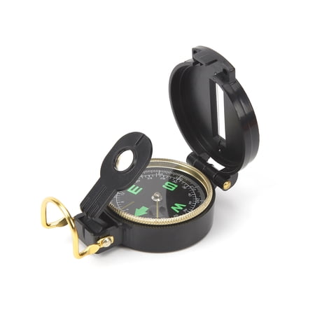 Ozark Trail Lensatic Compass, 1.4"D x 7"H x 4"W, Model 5093, Black, 0.14 lb