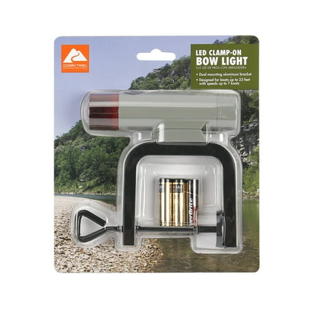 Ozark Trail Marine Red and Green LED Clamp-on Boat Bow Light, Model BT6240