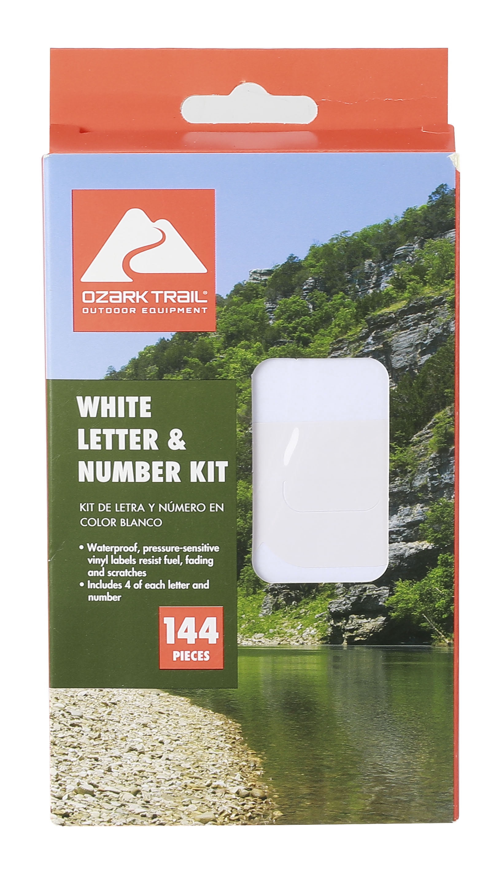 Ozark Trail Marine Registration Letter and Number Vinyl Sticker Kit, White