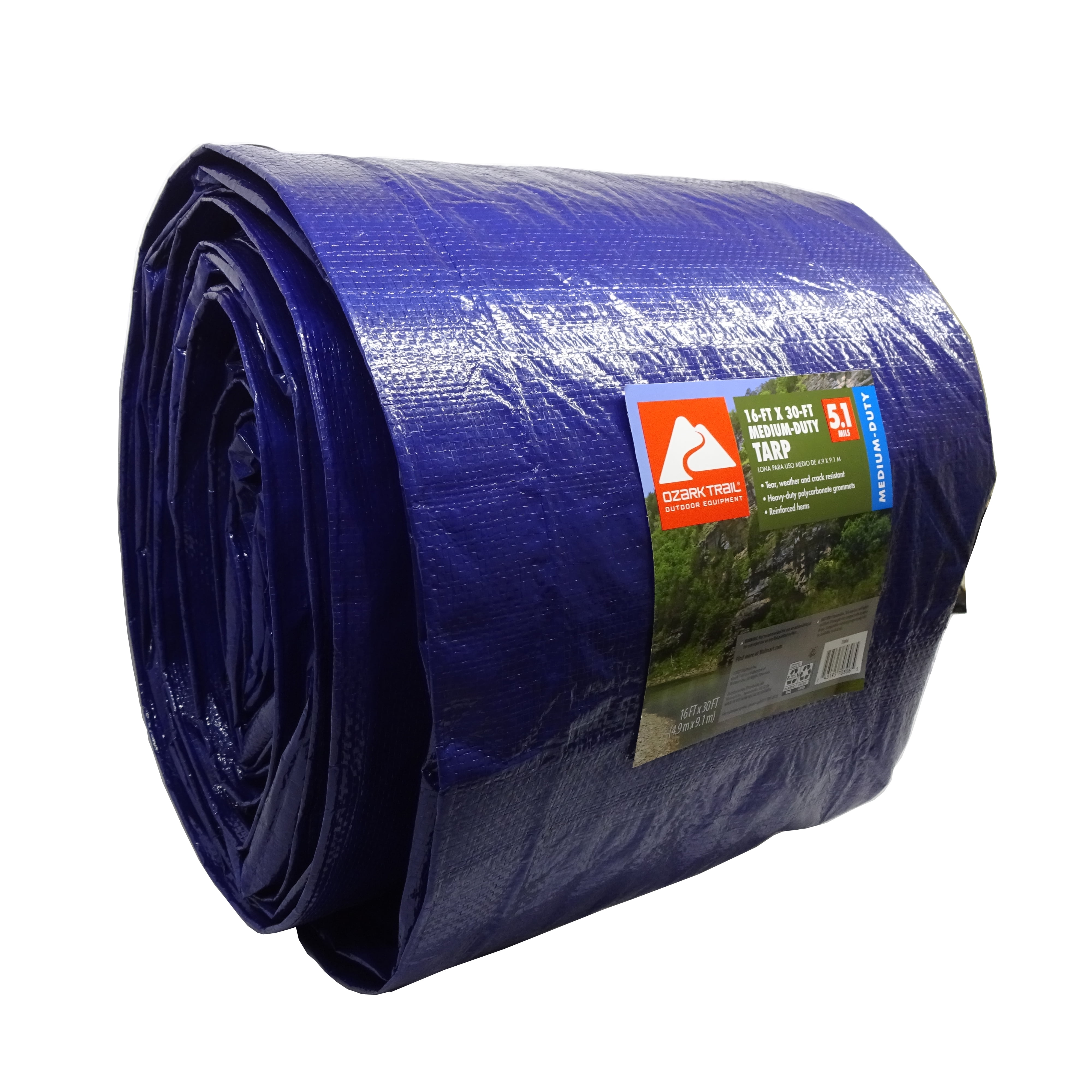 Free Shipping! Ozark Trail Medium Duty Tarp 16' x 30' PE Material