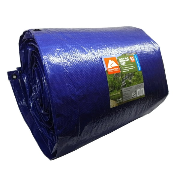 Ozark Trail Medium-Duty Tarp, 24’ x 40’, Material PE