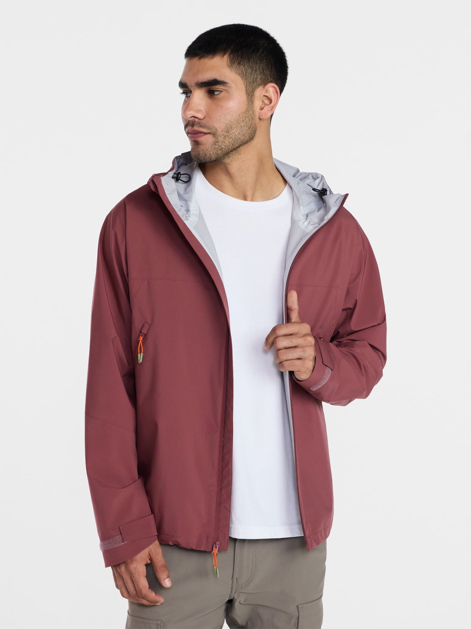 Ozark Trail Men's and Big Men's Seal Seamed Rain Jacket, Sizes S-3XL