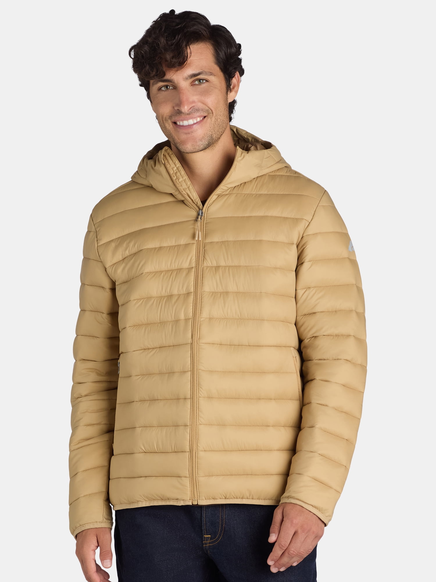 Ozark Trail Men's & Big Men's Hooded Puffer Jacket, Sizes S